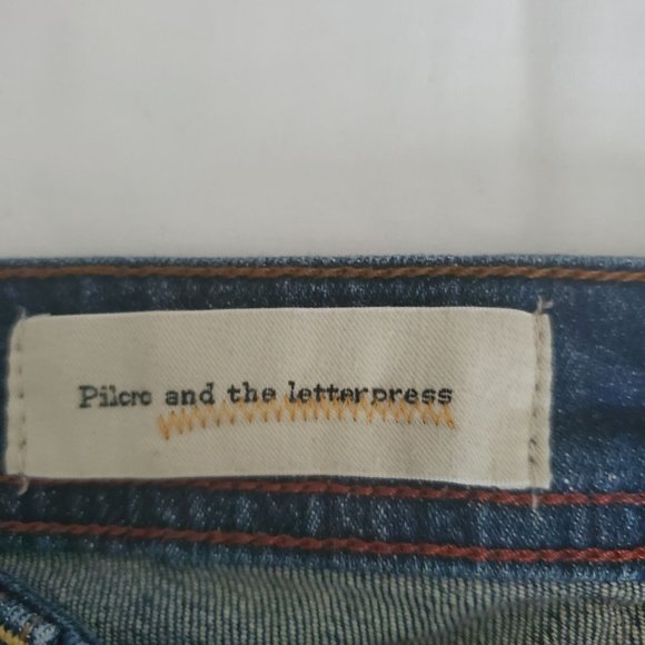Anthropologie Pilcro &The Letterpress Womens No 27 Fit/Stet Straight Denim Jeans - Picture 6 of 11